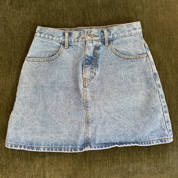 Brandy Melville Dresses & Skirts - **SOLD**Brandy Melville Denim Mini Skirt
